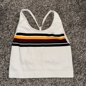 Multicolor racer back tank